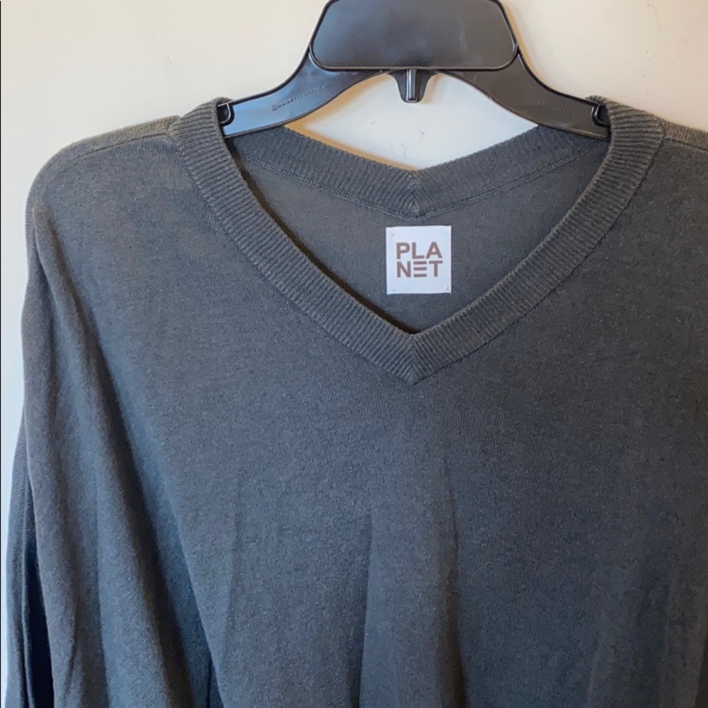 Dark Teal Planet Sweater - image 7